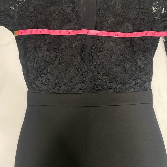 Black Lace top body con dress size M - Picture 6 of 6